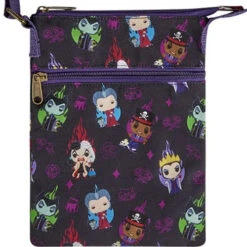 LOUNGEFLY POP! Disney Villains Print Passport Bag
